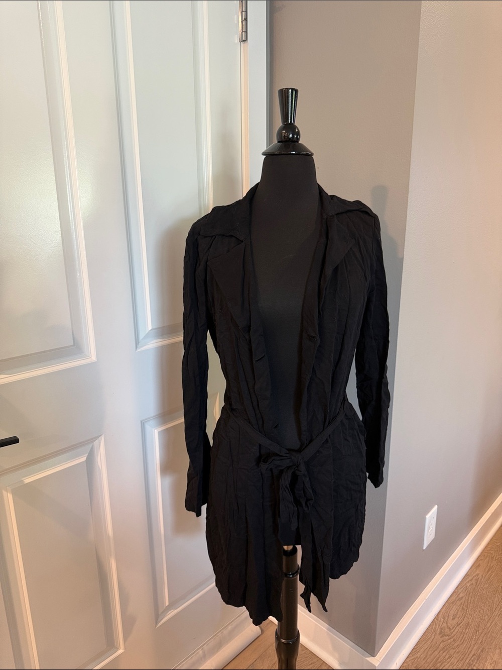 Forever 21 black wrap sweater jacket